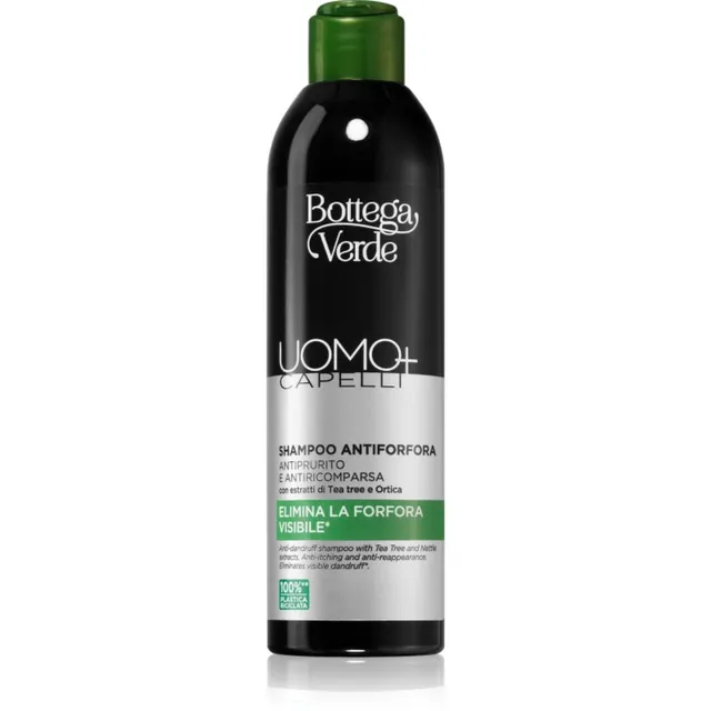 Bottega Verde Man+ Kõõmavastane šampoon kuivale ja sügelevale peanahale 250 ml