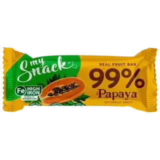 MySnack puuviljabatoon 99% papaiaga 30g