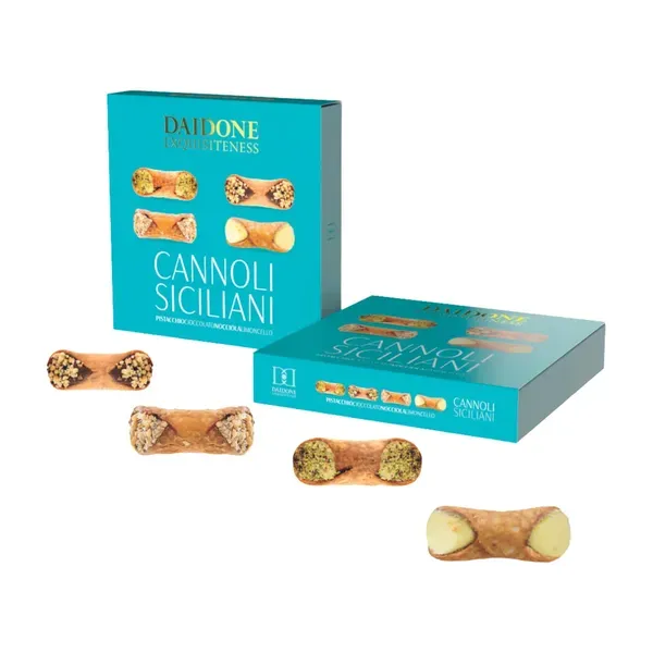 Traditsioonilised itaalia küpsetised CANNOLI SICILIANI ASSORTITI