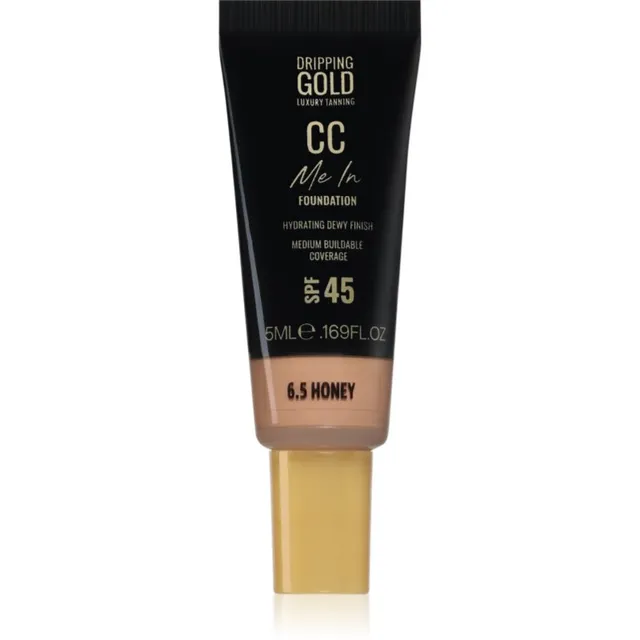 Dripping Gold CC Me In Mini Trial Kerge jumestuskreem SPF 45 varjund Honey 6.5 5 ml