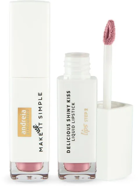Andreia Makeup Delicious Shiny Kiss Liquid Lipstick (6mL) G04 Rosewood