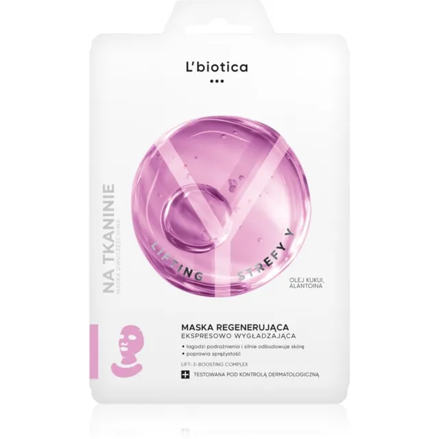 L’biotica Lifting Y Zone Intensiivne taastav mask silendava efektiga 1 tk