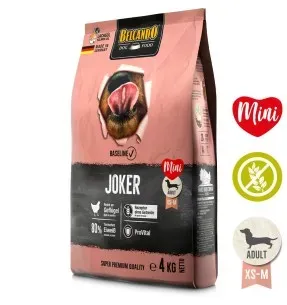 BELCANDO BASELINE JOKER teraviljavaba kuivtoit koerale, kodulinnulihaga, väikesed graanulid