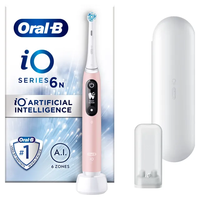 Oral-B iO 6 Elektrihambahari Pink 1 tk