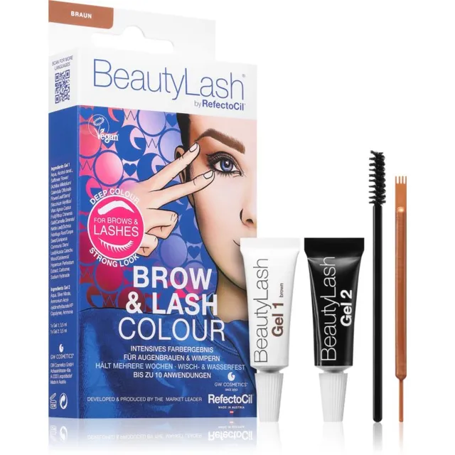 RefectoCil BeautyLash Brow & Lash Colour Kulmuvärv ripsmetele ja kulmudele varjund Brown 1 tk