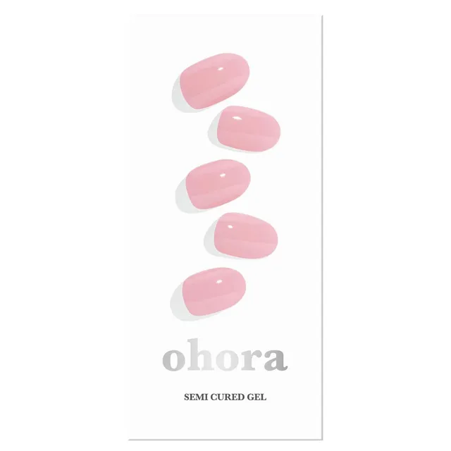 OHORA Semi Cured Gel Nail Strips N Cream Pink 30pcs