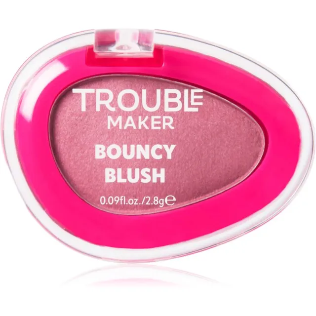 Trouble Maker Bouncy Blush Puuderpõsepuna varjund Baseline Rose 2.8 g