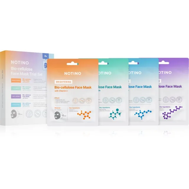 Notino Bio-cellulose Face Mask Trial Set Lehtmaskide komplekt