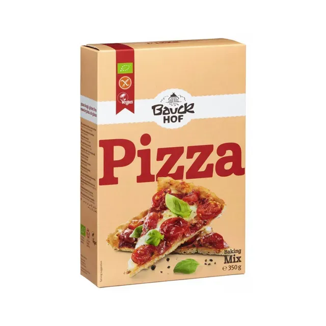 Glut.vaba pizzapõhja segu, BAUCKHOF, 350 g