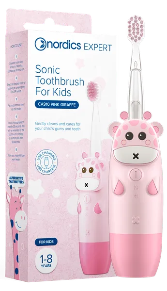 Elektriline hambahari lastele PINK GIRAFFE