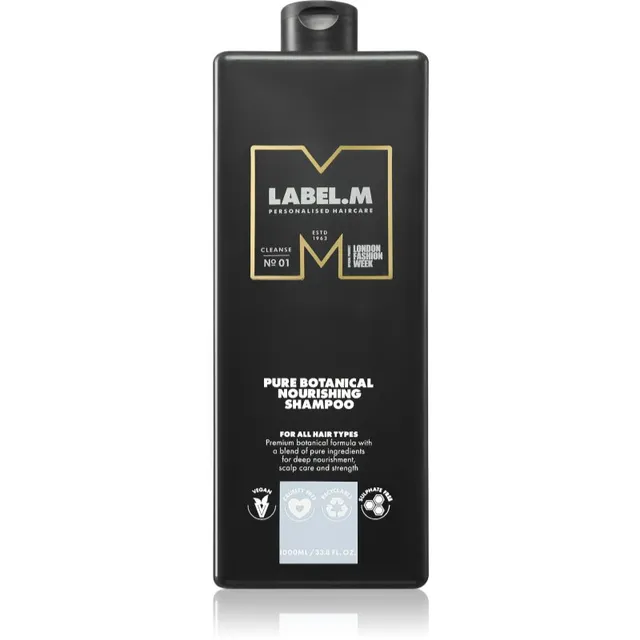 label.m Botanical Nourishing Shampoo Intensiivne niisutav šampoon kõigile juuksetüüpidele 1000 ml