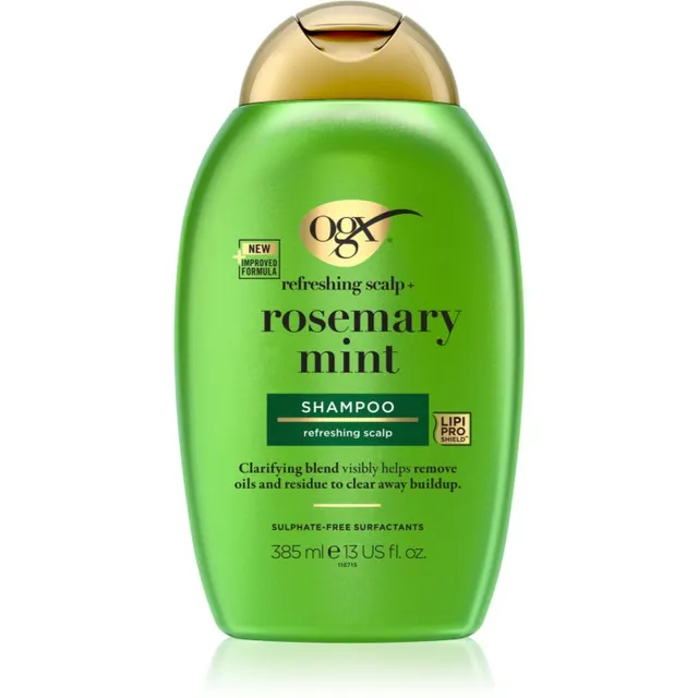 OGX Rosemary Mint Puhastav šampoon rasusele peanahale 385 ml