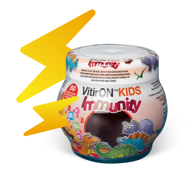 VITIRON KIDS IMMUNITY KUMMIKOMMID N50