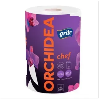 Majapidamispaber Orchidea Chef 3-kihiline, GRITE, 1 rl