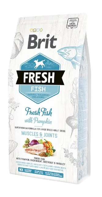 Brit Fresh kuivtoit suurt tõugu koerale, kala/kõrvits, 2,5 kg