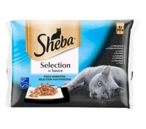 Sheba 4-pakk Kiisueine Kala 4x85g