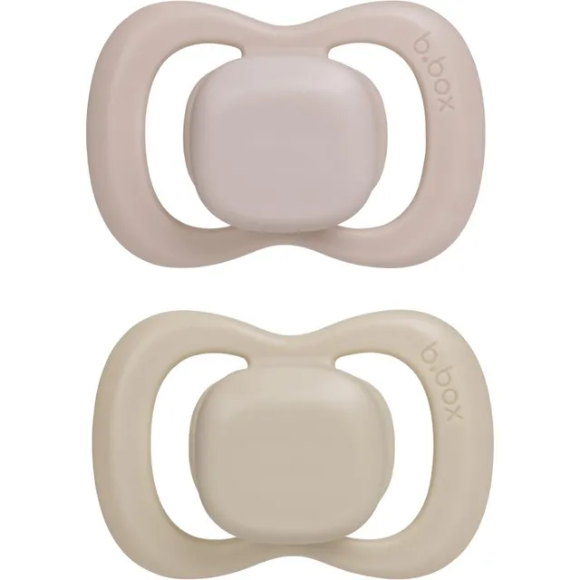 B.Box Silicone 6m+ lutt Blush/Latte 2 tk