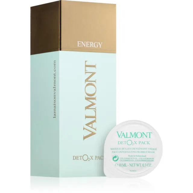 Valmont DetO2x Pack mürke välja viiv ja kirgastav aktiivne mask kapslites igat tüüpi näonahale 6x10 ml