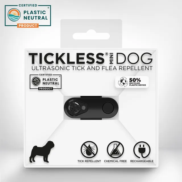 TICKLESS PUUGIPELETAJA MINI DOG MUST (USB)