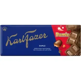 Piimašokolaad Dumle toffeetükkidega, KARL FAZER, 180 g
