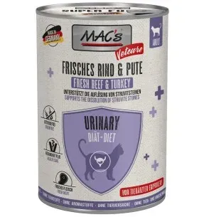 MAC's Vetcare URINARY värske veise- ja kalkunilihaga, kuseteede tervist toetav konserv KASSILE, konservipurgis