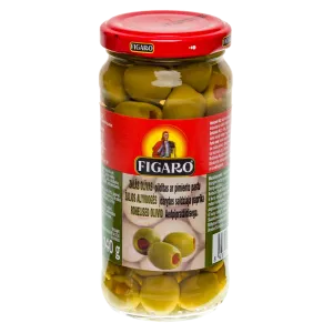 Rohelised oliivid paprikaga, FIGARO, 240 g