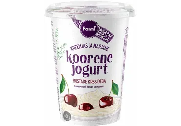 Farmi Koorene Jogurt Must Kirss 400g