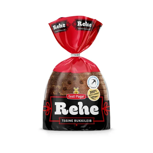 Rehe rukkileib viilutatud, EESTI PAGAR, 390 g