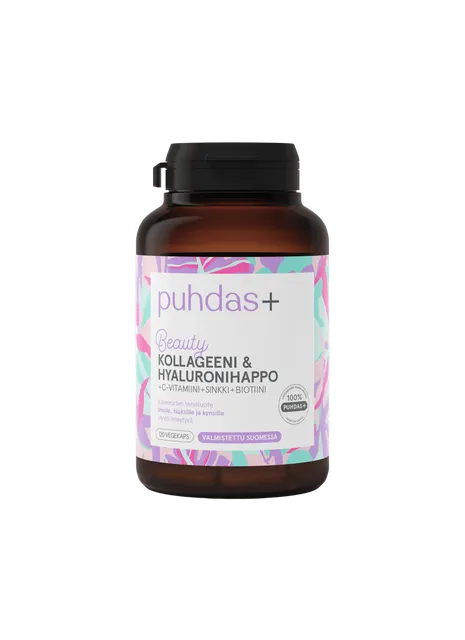 Puhdas+ Beauty Kollageen & Hyaluron + C toidulisand 