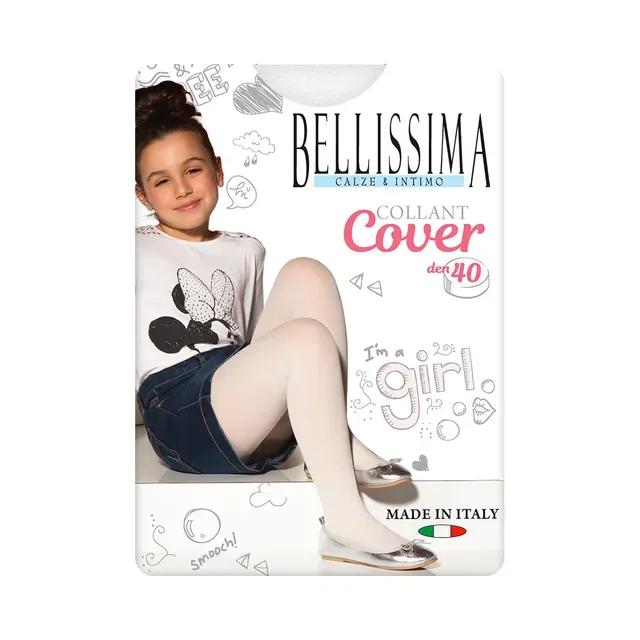 Laste sukkpüksid Cover 40 den bianco 12, BELLISSIMA, 1 paar