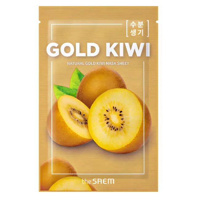 THE SAEM Natural Gold Kiwi Sheet Mask 21ml