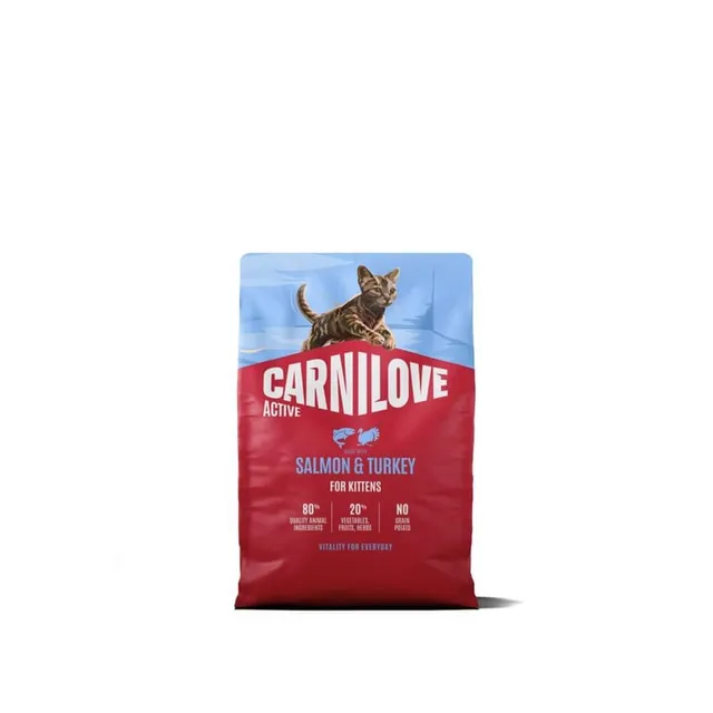 Carnilove Active kuivtoit kassipojale, lõhe/kalkun, 2 kg