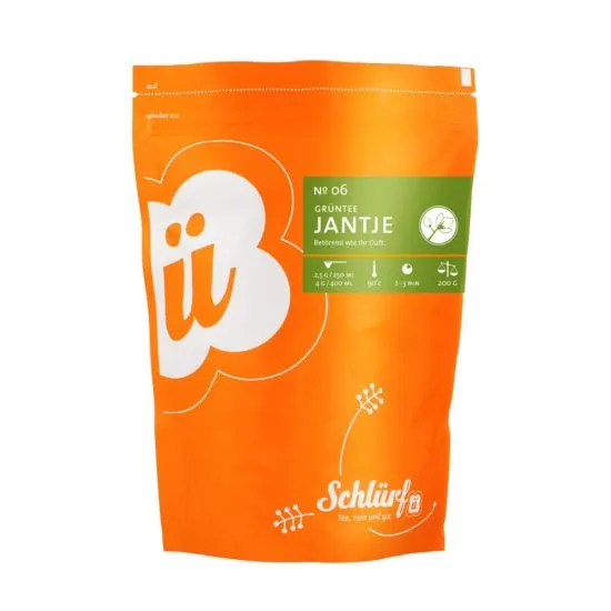 Schlürf ECO Jantje roheline tee vaarika-jasmiini 200g