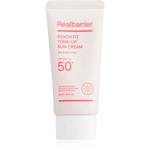 Real Barrier Peach Fit Tone-Up Sun Cream Tooniv kaitsekreem näole SPF 50+ 50 ml
