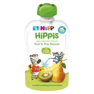 Hipp Hippis kiivi-pirni-banaanipüree 100 g, öko, alates 6-elukuust