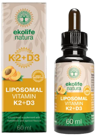 Liposoomne vitamiin K2 + D3, 2000 RÜ. Toidulisand.