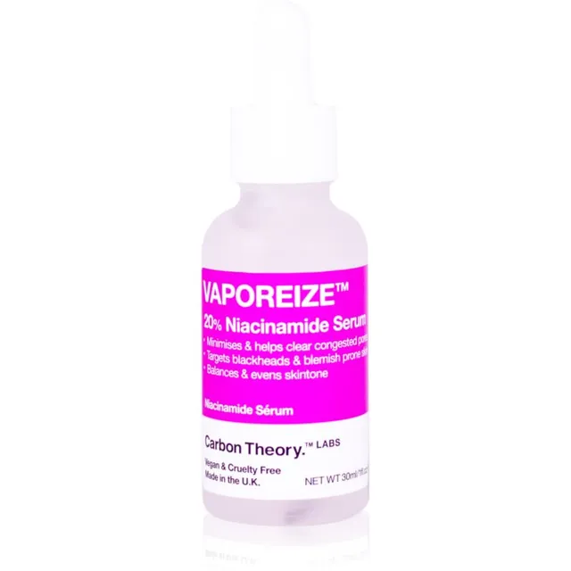 Carbon Theory Vaporeize 20% Niacinamide Serum Näoseerum niatsiinamiidi ja tsingiga 30 ml