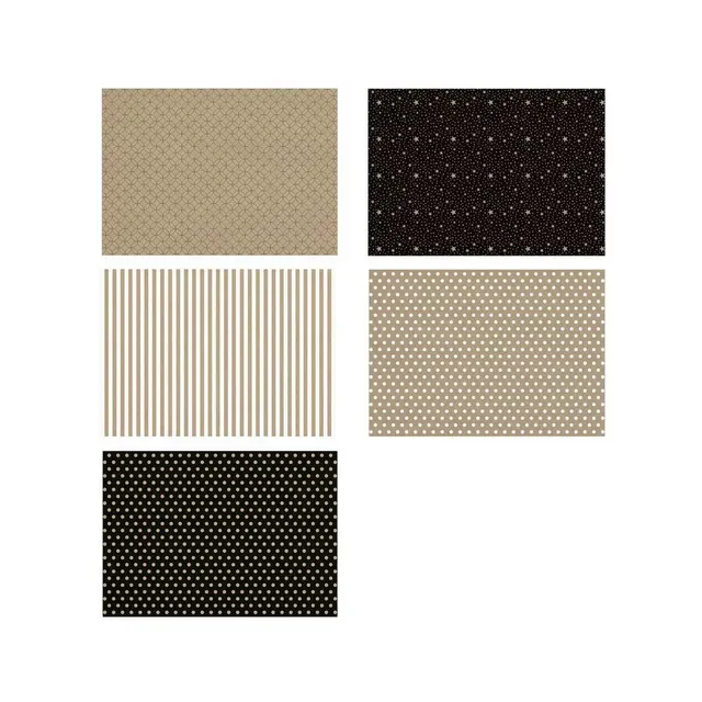 Raamatupaber Kraft Black&White 0.7x2m, APLI, 1 tk
