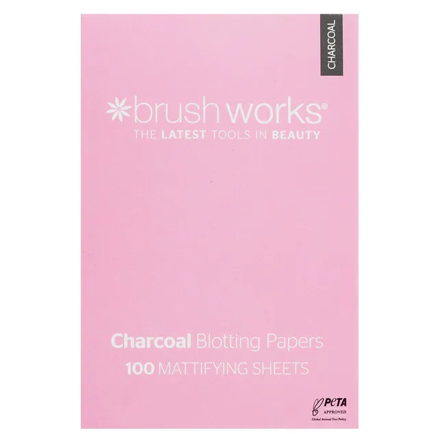 BRUSHWORKS Charcoal Blotting Papers 100pcs