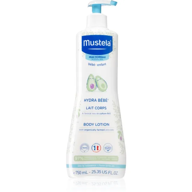 Mustela Bébé Hydra Bébé Niisutav kehapiim beebi nahale 750 ml