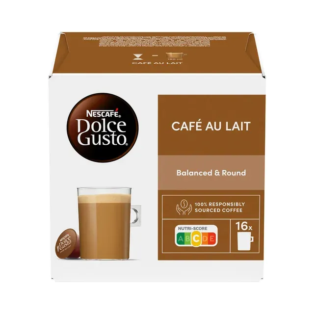 Kohvikapslid Dolce Gusto Caffe Au Lait, NESCAFE, 16 tk