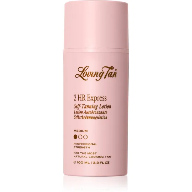 Loving Tan 2 HR Express Niisutav päevituspiim varjund Medium 100 ml