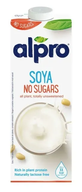 Alpro Sojajook Suhkruta ja Soolata 1L