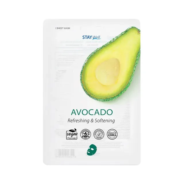Näomask Avocado, STAY WELL, 1tk
