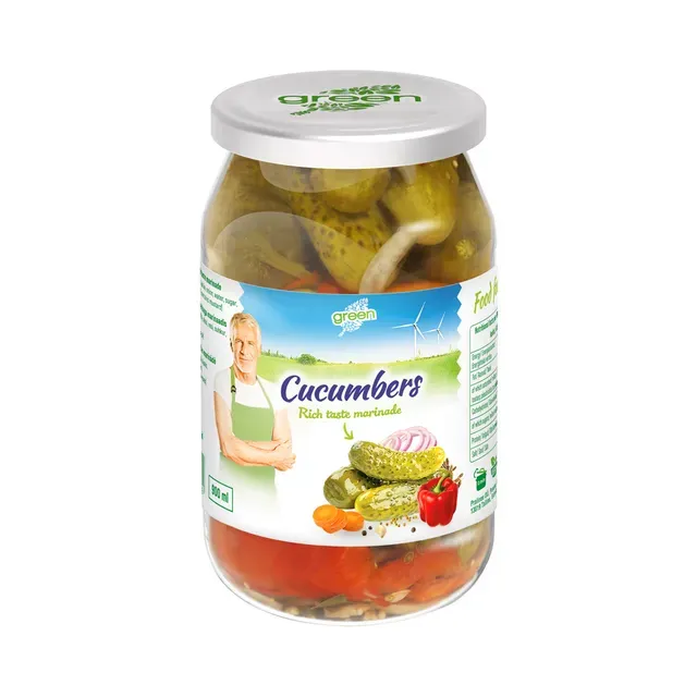 Kurgid rich taste marinaadis, GREEN, 450 g neto
