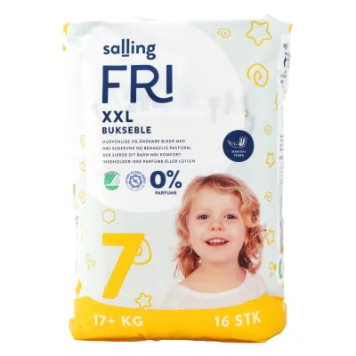 Püksmähkmed Salling Fri XXL s.7 17+kg 16tk