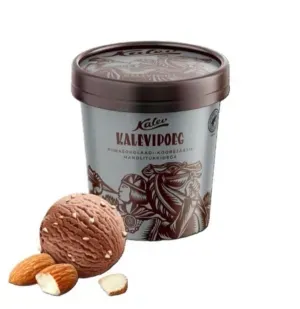Kalevipoeg Piimašokolaadi-Koorejäätis Mandlitükkidega 0,5L