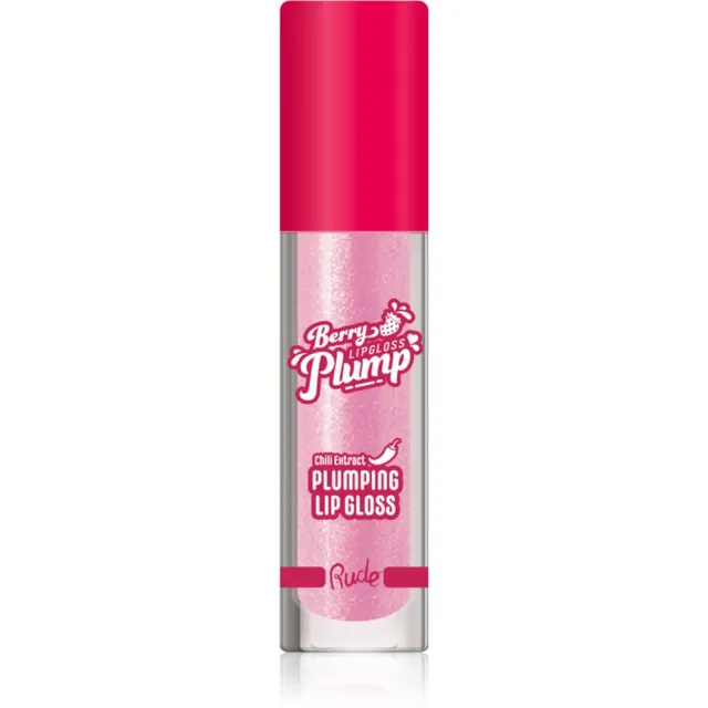 Rude Cosmetics Berry Plump Niisutav huuleläige volüümi andva efektiga varjund Pink Sugar 4 g