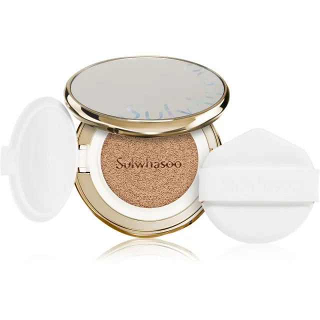 Sulwhasoo Perfecting Cushion Kauapüsiv jumestuskreemipadi SPF50+ + üks täide varjund 17N1 Vanilla 2x15 g