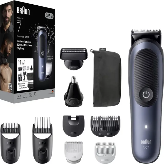 Braun All-In-One Series 7 AIO7540 juukse-, habeme- ja kehahoolduskomplekt üksteist ühes 1 tk